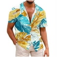 thumbnail image 1 of ZCFZJW Mens Hawaiian Floral Shirts Big and Tall Regular Fit Casual Summer Tropical Button Down Shirt Trendy Holiday Vacation Beach Tees Tops Multicolor#02 XXXXL, 1 of 5