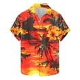 thumbnail image 1 of ZCFZJW Mens Hawaiian Floral Shirts Casual Summer Short Sleeve Button Down Tropical Graphic T-Shirts Trendy Holiday Beach Vacation Tees Shirt Tops Multicolor#05 XXXXXL, 1 of 5