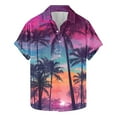 thumbnail image 1 of ZCFZJW Mens Hawaiian Shirts Short Sleeve Regular Fit Casual Button Down Tropical Palm Tree Printed Summer Beach Vacation Tees Shirt Tops Multicolor#09 S, 1 of 5