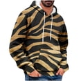 thumbnail image 1 of ZCFZJW Mens Hooded Sweatshirt Long Sleeve Big and Tall Regular Fit Casual Camo Patchwork Print Drawstring Pullover Hoodies Tops with Pocket Multicolor#07 XXL, 1 of 5