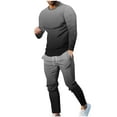 thumbnail image 1 of ZCFZJW Mens Ombre Two Piece Sweat Suit Outfit Big and Tall Regular Fit Casual Tie Dye Gradient Print Long Sleeve Crewneck Pullover Sweatshirt and Drawstring Sweatpants Set Dark Gray XXXXXL, 1 of 7