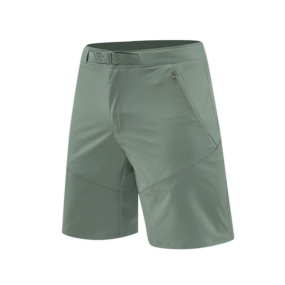 ZCFZJW Mens Quick Dry Lightweight Bermuda Golf Cargo Shorts Stretch Business Travel Hiking Shorts with Zipper Pockets Green XXXL