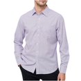thumbnail image 1 of ZCFZJW Mens Solid Oxford Shirt Long Sleeve Button Down Shirts with Pocket Big and Tall Regular Fit Casual Soft Cotton T-Shirt Tops Purple L, 1 of 5