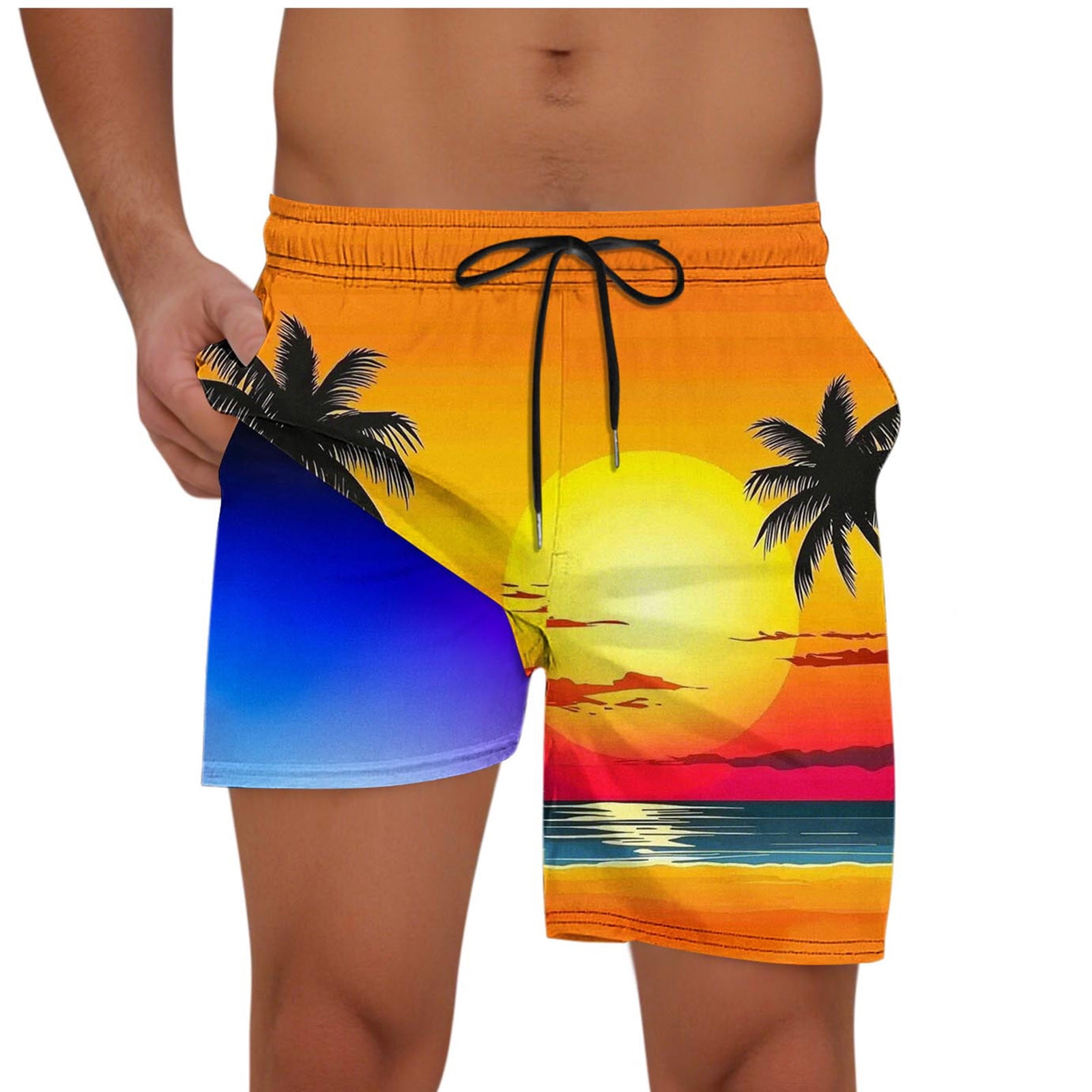 Viodia Men's Swim Trunks With Compression Liner Quick Dry Board Shorts - View #4