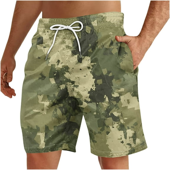 ZCFZJW Mens Swim Trunks Quick Dry Bathing Suits Tie Dye Gradient Print Summer Holiday Beach Board Shorts with Pockets Lightweight Bathing Suit Swimwear Multicolor#10 XL