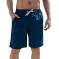 thumbnail image 1 of ZCFZJW Mens Swimming Trunks Swim Trunks Quick Dry Swim Shorts with Pockets Funny Swimwear Bathing Suits Lightweight Drawstring Beach Short Pants Navy XXL, 1 of 7