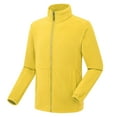 thumbnail image 1 of ZCFZJW Mens Thick Warm Sherpa Fleece Jackets Casual Full Zip up Long Sleeve Stand Collar Pullover Sweater Tops Winter Thermal Outwear Coat with Pockets Yellow XXL, 1 of 7