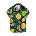 thumbnail image 1 of ZCFZJW Mens Tropical Hawaiian Shirts Casual Summer Short Sleeve Button Down Graphic T-Shirts Big and Tall Regular Fit Holiday Vacation Beach Tees Shirt Tops Multicolor#08 XL, 1 of 3