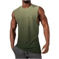 thumbnail image 1 of ZCFZJW Mens Workout Gym Tank Tops Big and Tall Regular Fit Casual Tie Dye Gradient Print Summer Sleeveless Camisole Vest Trendy Basic Cotton T-Shirts Multicolor#09 XXXL, 1 of 4
