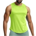 thumbnail image 1 of ZCFZJW Mens Workout Tank Tops Quick Dry Sleeveless Running Gym Muscle Shirts Summer Crewneck Mesh Athletic Tees Tops Mint Green M, 1 of 8