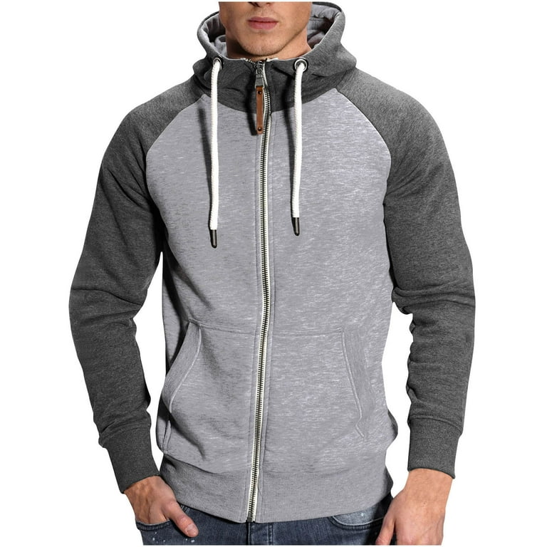 Drawstring raglan sleeve zip pockets hoodie best sale