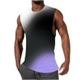 thumbnail image 1 of ZCFZJW Ombre Tank Tops for Men Big and Tall Regular Fit Casual Tie Dye Gradient Print Summer Sleeveless Round Neck Graphic Workout Fitness Tees Shirt Multicolor#01 XXL, 1 of 4