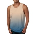 thumbnail image 1 of ZCFZJW Ombre Tank Tops for Men Casual Tie Dye Gradient Print Summer Sleeveless Round Neck Graphic Tees Vest Loose Regular Fit Soft Cotton T-Shirts Multicolor#06 XXXL, 1 of 5