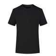 thumbnail image 1 of ZCFZJW Stretch Athletic T-Shirts for Men Women Lightweight Cotton Crewneck Solid Color T-Shirts Short Sleeve Plain Tee Moisture Wicking Casual Tshirts Black M, 1 of 6