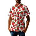 thumbnail image 1 of ZCFZJW Summer Men's Hawaiian Shirt Big and Tall Regular Fit Short Sleeve Floral Print Button Down Shirts Tropical Vacation Beach Shirts Tops Multicolor#11 XXXXL, 1 of 5