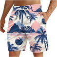 thumbnail image 1 of ZCFZJW Summer Swim Trunks for Men Quick Dry Tropical Palm Tree Print Elastic Waist Bathing Suit Swimwear Lightweight Casual Beach Board Shorts with Pockets Multicolor#05 XXXXXL, 1 of 4