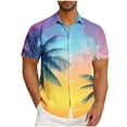 thumbnail image 1 of ZCFZJW Tropical Printed Summer T-Shirts for Men Big and Tall Regular Fit Casual Beach Hawaiian Tops with Pockets Trendy 2025 Outfit Clothes Multicolor#07 XXXXL, 1 of 6