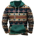 thumbnail image 1 of ZCFZJW Vintage Aztec Western Hoodies for Men Big and Tall Regular Fit Casual Drawstring Long Sleeve Hooded Pullover Sweatshirts Ethnic Style Print Outwear Tops with Pocket Multicolor#04 XL, 1 of 2