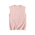 thumbnail image 1 of ZCFZJW Workout Tank Tops for Men Big and Tall Regular Fit Casual Summer Sleeveless Crew Neck Basic Sport Fitness Tees Vest Solid Color Cotton T-Shirts Pink M, 1 of 4