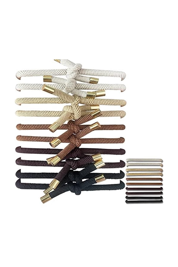 Hair SlideProof Knot Hair Tie Bracelets Elastics 10 Counts