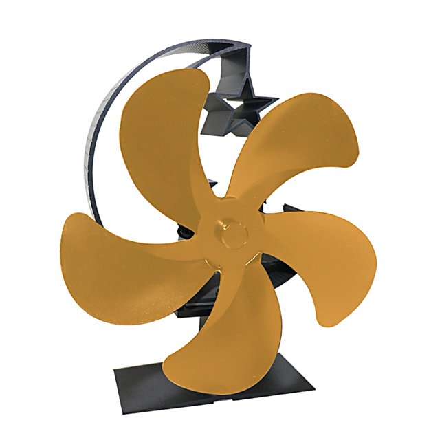 ZCKK 5 Blades Stove Fan Energysaving Improved Fuel Efficient