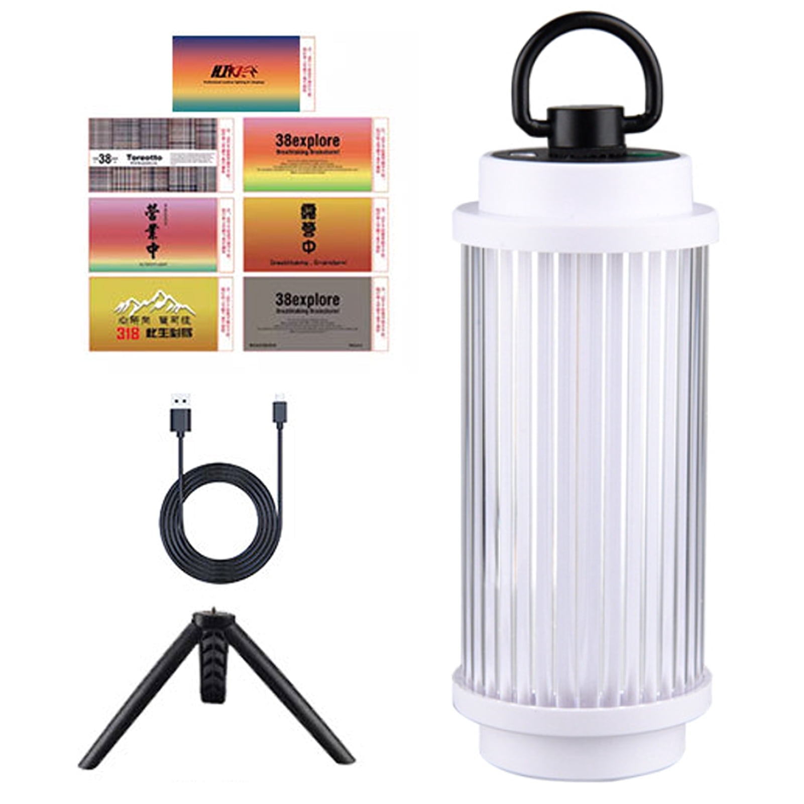 ZCKK Camping Light 2000mAh Battery Rechargeable Lamp Waterproof Portable Flashlight Outdoor Hiking Hurricane Travel Power Outage Emergency Lights