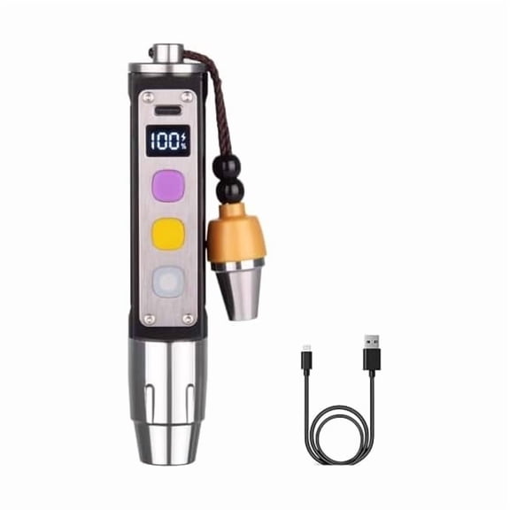 ZCLED Three Switches Three Light Sources Jade Identification Flashlight, New Multifunctional Gemstone Mineral Detection Light, White Light, Yellow Light, and 365nm Ultraviolet Query Mini Light.