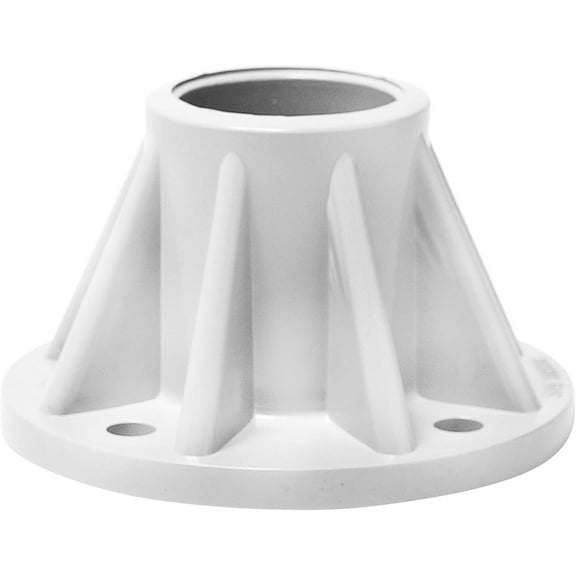 CSPP 3 inch White Surface-Mount Base for 1.9 inch OD Swimming Pool ladders SB-3-W