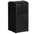 thumbnail image 1 of 30 Gallon Trash Can, Resin Outdoor Garbage Can with Lid, Waterproof Hideaway Patio Waste Bins for Outside Use (Black), 1 of 7