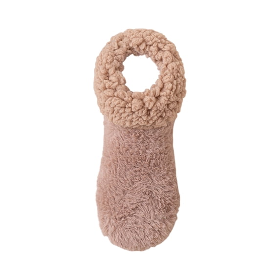 ZCNKMX Ladies' Plush Thickened Floor Socks, Lamb Wool Blend with Warm Home Foot Socks Design, Cozy and Soft like Slipper Socks for Indoor Wear, Brown