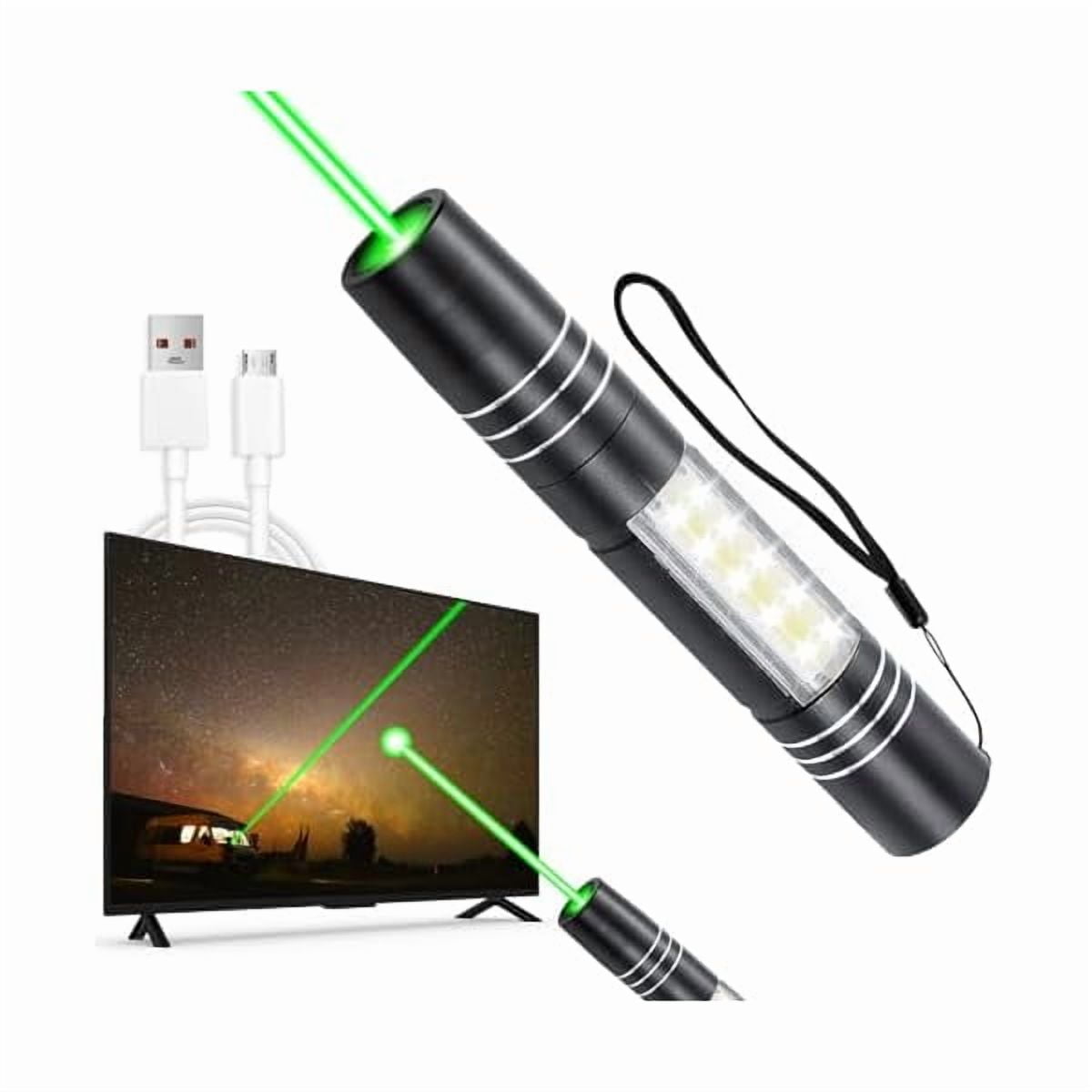 ZCRechargeable Green Beam Light & Flashlight Long Distance Range for TV ...
