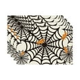 thumbnail image 1 of ​​ZCSKFIN 4Pcs Halloween Placemats Set, Seasonal Spooky Designs Table Mats for Kitchen Dining Room Decoration Dinner Party Table Setting Festive Holiday Decor​, 1 of 9