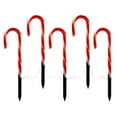 thumbnail image 1 of ​​ZCSKFIN 5-Pack Flickering Christmas Candy Cane Lights for Outdoor and Indoor Decoration, Warm White LED Stake Lights for Pathway, Garden, and Festive Holiday Landscape Lighting Displays​​, 1 of 9