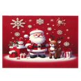 thumbnail image 1 of ​​ZCSKFIN Christmas Placemats for Table Setting 12x18 inch Seasonal Table Mats Feature Winter Xmas Holiday Designs for Decorating Home Dining Rooms During Festive Gatherings​​, 1 of 9