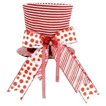 ZCSKFIN Christmas Tree Top Hat and Snowflake Tree Topper, Festive Tabletop Decoration for Family Holiday Gatherings, Whimsical Accent for Completing Your Christmas Tree Display