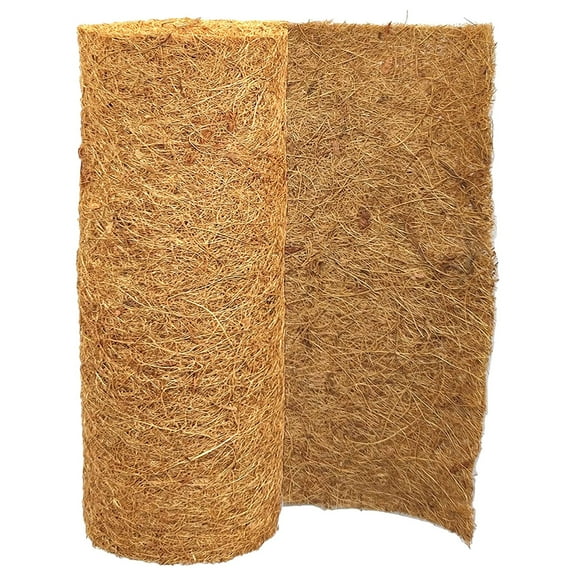 ZCSKFIN Coconut Coir Liner Roll and Mat Sheet, Planter Window Box and Flower Basket Lining for Garden Decoration, Natural Eco-Friendly Animal Pet Habitat Bedding Material