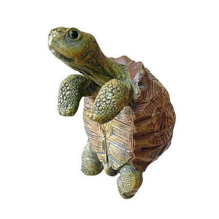 ZCSKFIN Cute Animal Figurine Planter Hanger, Tortoise-Shaped Climbing Flower Pot Holder, Whimsical Decor for Potted Plants, Decorative Hanger for Shelves and Vertical Garden Displays