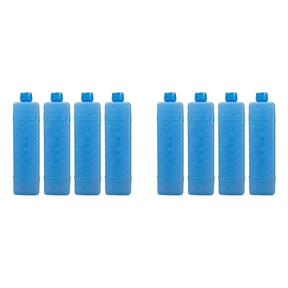 ZCSKFIN Ice Packs for Lunch Boxes, Long Lasting Freezer Blocks Reusable Portable Cooler Freezer Ice Packs Keep Cool for Refrigerator Air Conditioner Fan, Set of 4, Blue