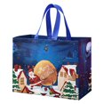 thumbnail image 1 of ZCSKFIN Large Reusable Non-Woven Christmas Bags with Handles, Holiday Decorative Bags for Grocery Shopping and Festive Gift Giving, Durable and Eco-Friendly Seasonal Tote for Errands and Presents, 1 of 9