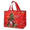 thumbnail image 1 of ZCSKFIN Large Reusable Non-Woven Christmas Bags with Handles, Holiday Decorative Bags for Grocery Shopping and Festive Gift Giving, Durable and Eco-Friendly Seasonal Tote for Errands and Presents, 1 of 9