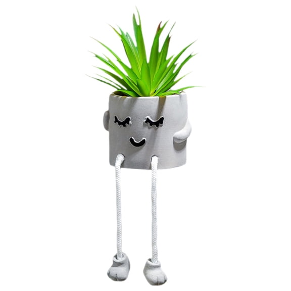 ZCSKFIN Lifelike Artificial Plant in Pot, Greenery Ornament for Home Tabletop and Shelf Display, Realistic Faux Plant for Office and Living Space Decor Without Maintenance