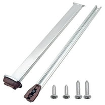 ZCSKFIN Metal Drawer Slide Replacement Kit, Universal Track and Rail System for Dressers and Nightstands, Includes Metal Support Plates for Smooth and Quiet Drawer Operation