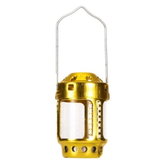 ZCSKFIN Mini Aluminum Alloy Camping Candle Lantern, Portable Outdoor Night Light for Hiking, Fishing, and Tent Use, Brass Accent Hanging Lamp for Outdoor Adventures and Emergency Lighting