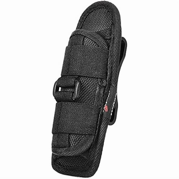 ZCTactical Flashlight Holster,Compact Nylon Duty Belt Flashlight Holder Pouch,1 inch LED Flashlight Universal,with 360 Degrees Rotatable Clip Long Type,Baton Holder