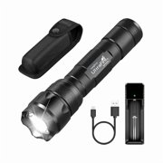 ZCTactical Flashlight with Holster Pouch, 1000 Lumen Single Mode LED Flashlight for Duty Belt, Super Bright EDC Flash Light with Belt Holster, WF-502B