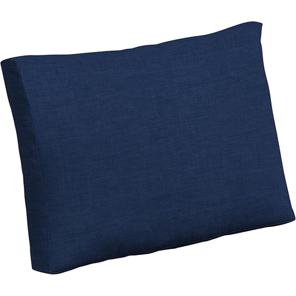 ZCXP Sapphire Blue Leala Outdoor Back Cushion, 18" x 24" Water & UV Resistant Patio Pillow, Recycled Polyester Fill