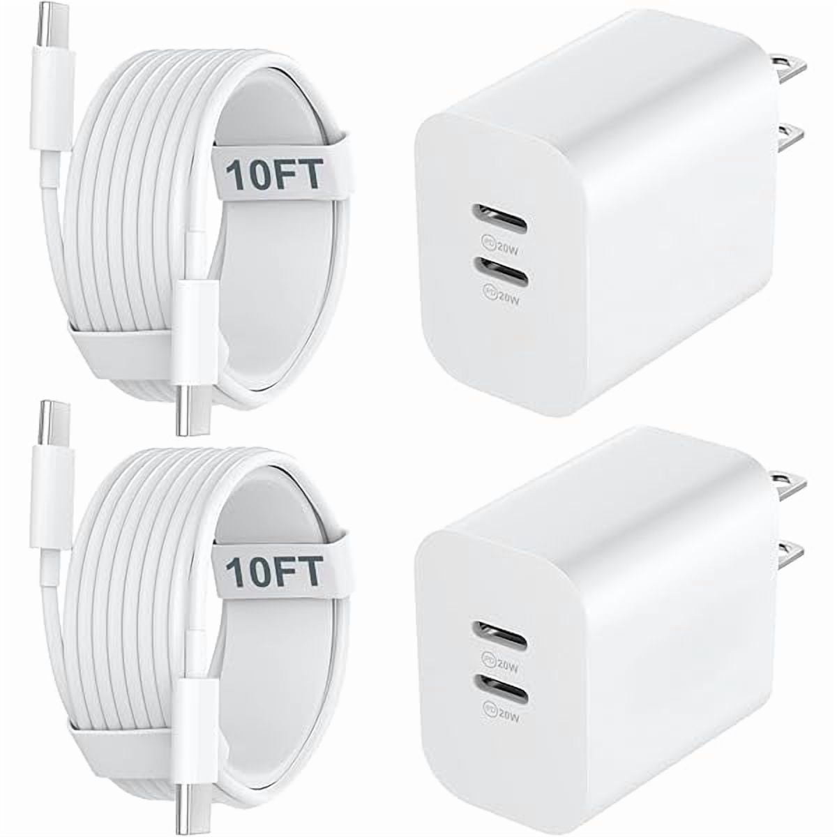 ZCiPhone 17 16 15 Charger Fast Charging, 20W USB C Charger Block with 10FT Long USB C Charging Cable Cord for iPhone 17 Pro Max/17 Pro/17/, 16 15 Pro Max/16 15 Pro/16 15,iPad Pro/Air, Android Phone