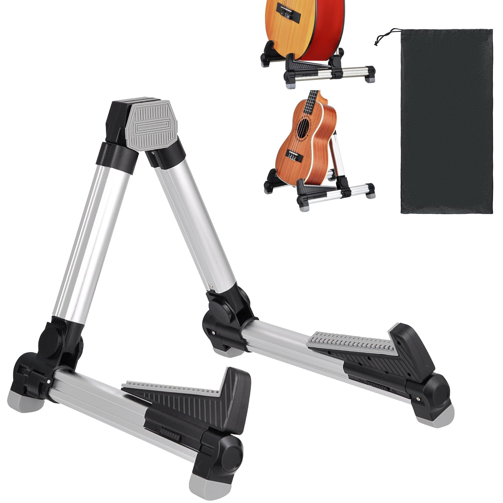 ZD Guitar Stand Professional Portable Gold Tripod Adjustable A Frame ...