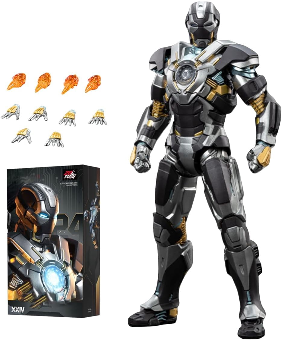 ZD Toys 1/10 Scale 7 inch Iron Man MK24 Tank Suit Collectors Action Figure