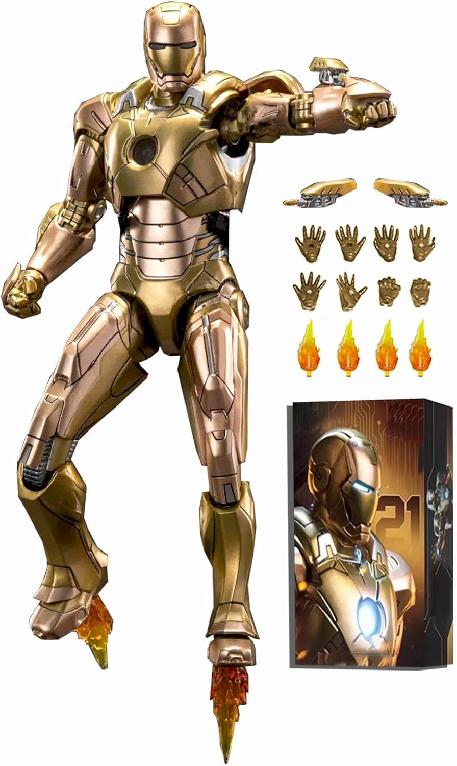 ZD Toys 1/10 Scale Iron Man MK21 Midas Collector Action Figure